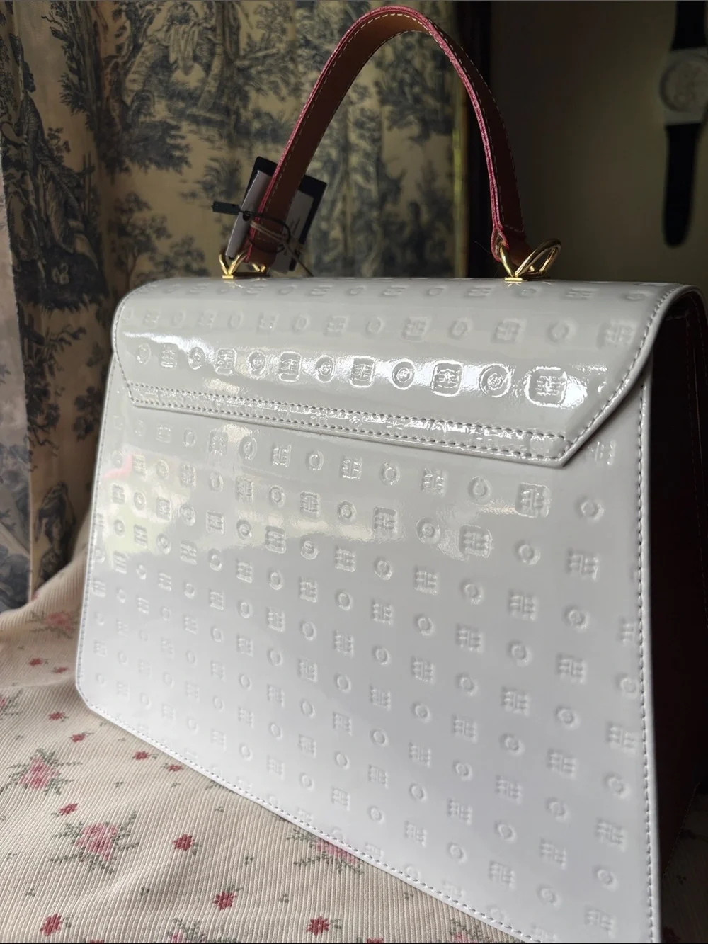 White Arcadia Leather bag